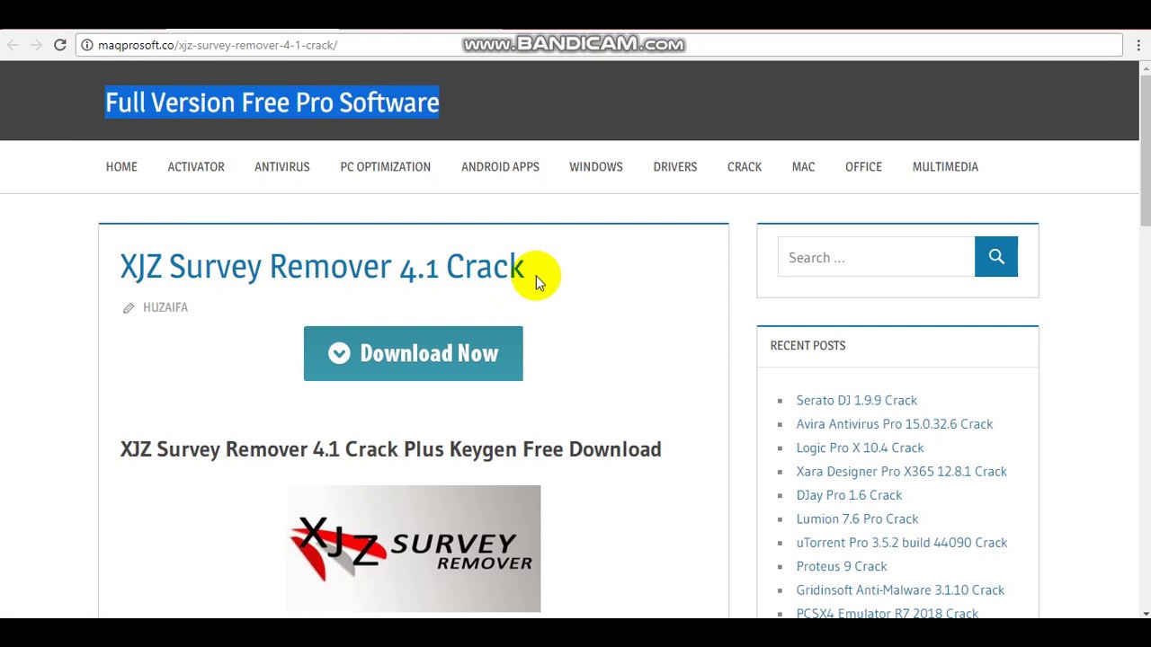 xjz survey remover download